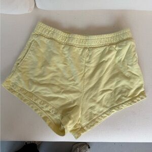 Daily Drills Light Yellow Athletic Shorts